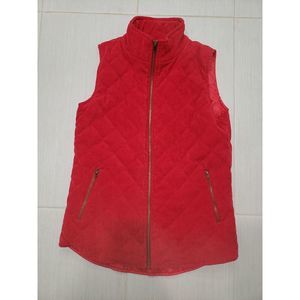 Women's red vest quilt pattern Bianca Blu size Medium